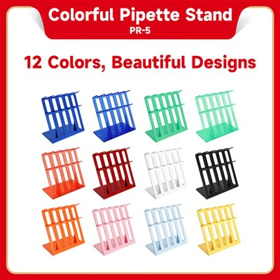 Värikäs pipettijalusta